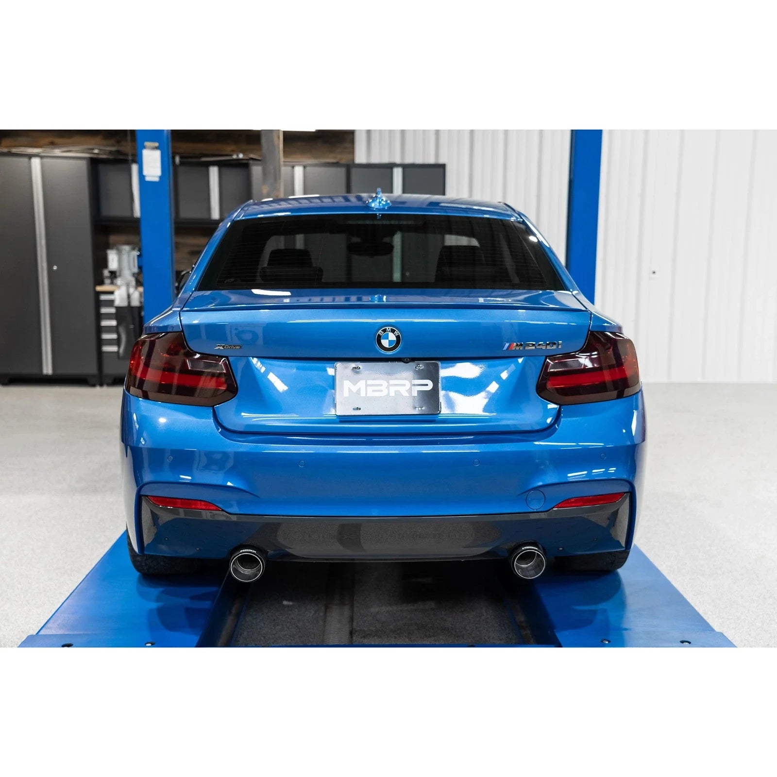 MBRP 17-21 BMW M240I 3.0L 3in Axle Back Dual Rear Exit w/ T304 SS Carbon Fiber Tips (Street Version)