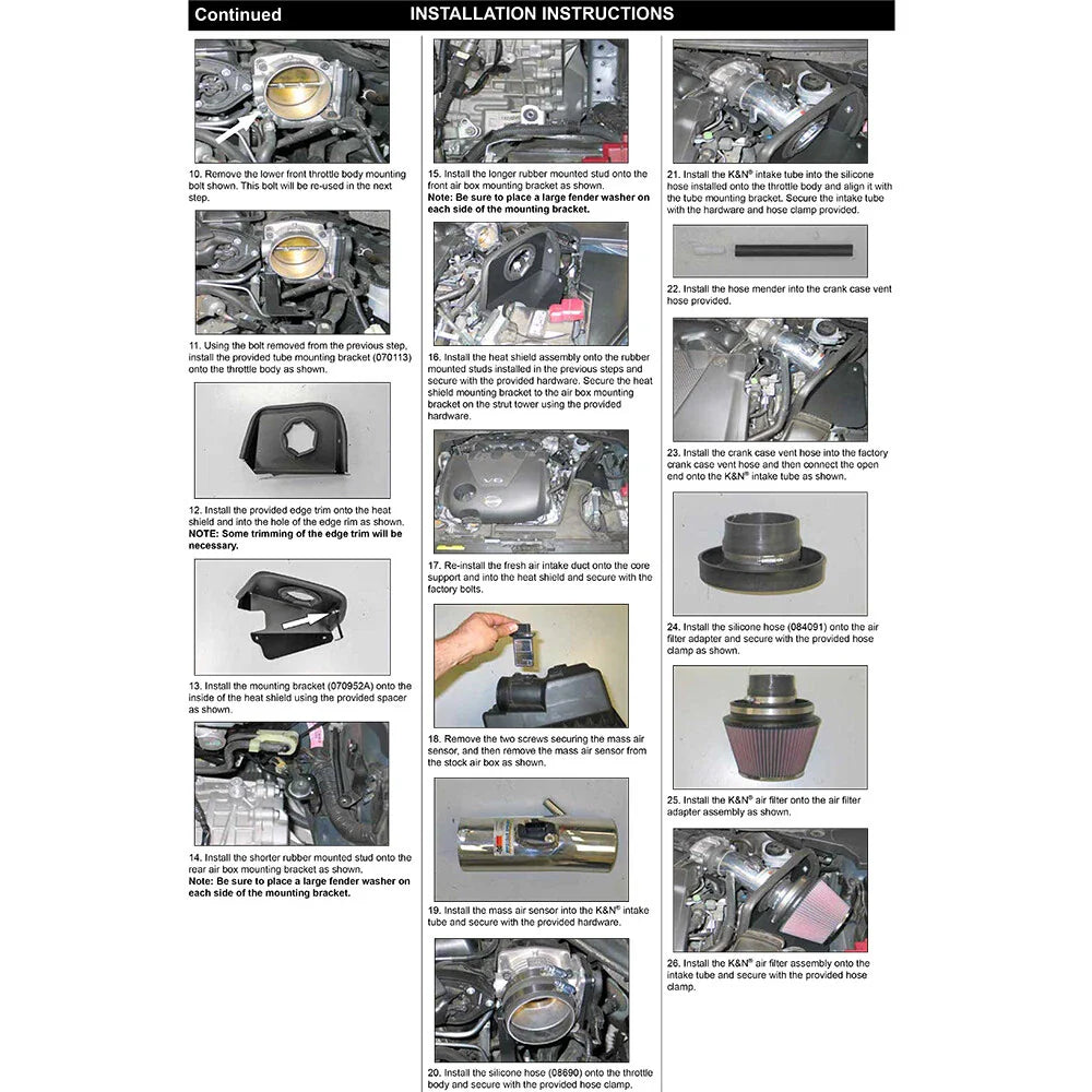 K&N 09-10 Maxima 3.5L V6 Typhoon Short Ram Intake