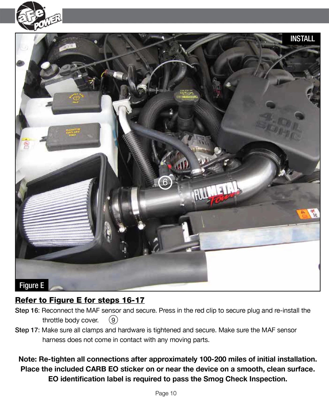 aFe FULL METAL Power Intakes Stage-2 PDS AIS PDS; Ford Ranger 04-11 V6-4.0L