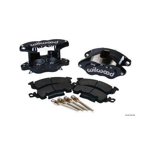 Wilwood D52 Front Caliper Kit - Black Powder 2.00 / 2.00in Piston 1.04in Rotor