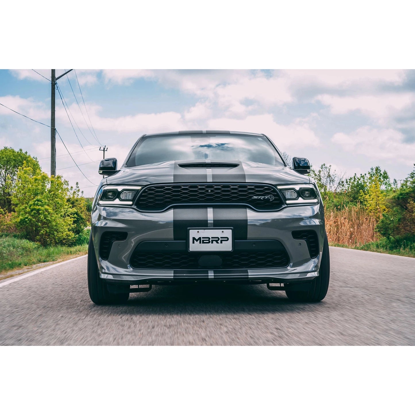 MBRP 18-23 Dodge Durango SRT 6.4L Armor Pro T304 SS 3in Cat Back Exhaust Dual Rear Exit w/ CF Tips