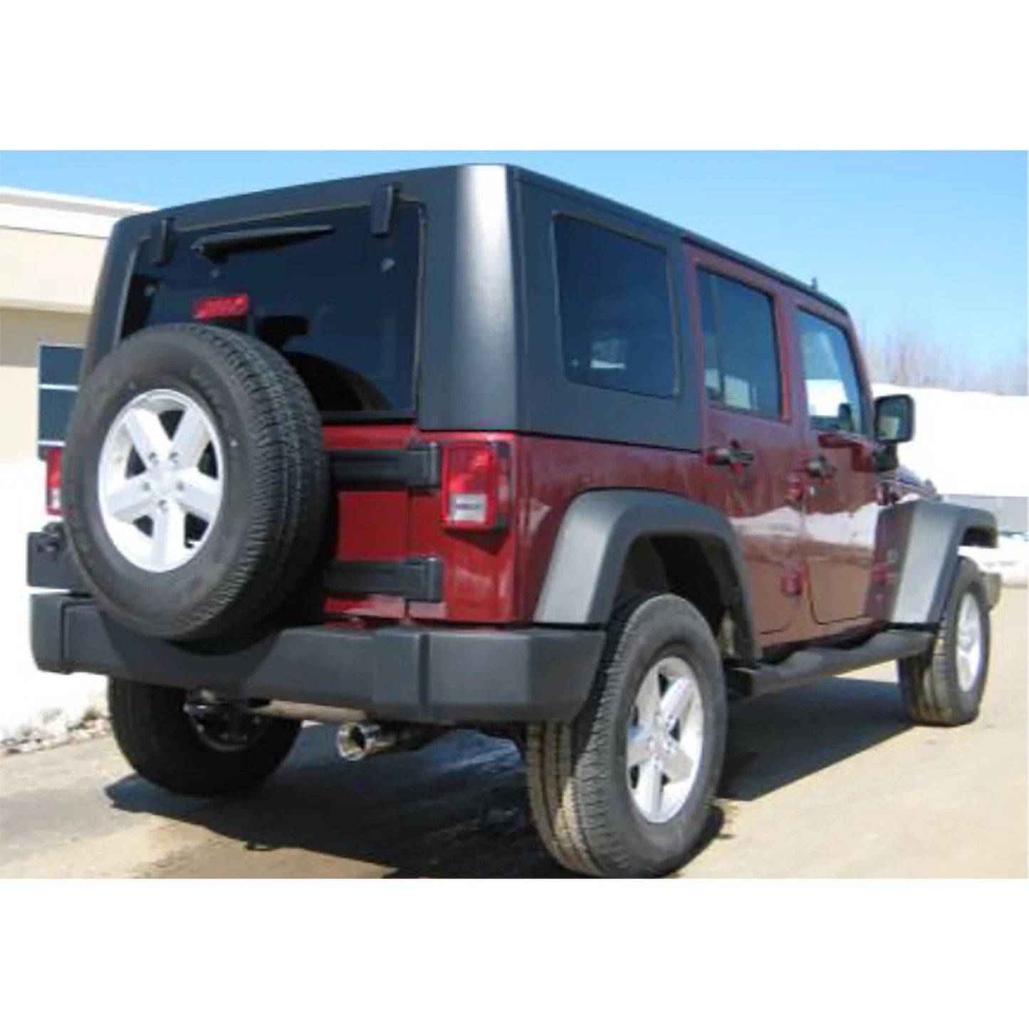 MBRP 2007-2009 Jeep Wrangler 4dr 3.8L V6 Cat Back Single