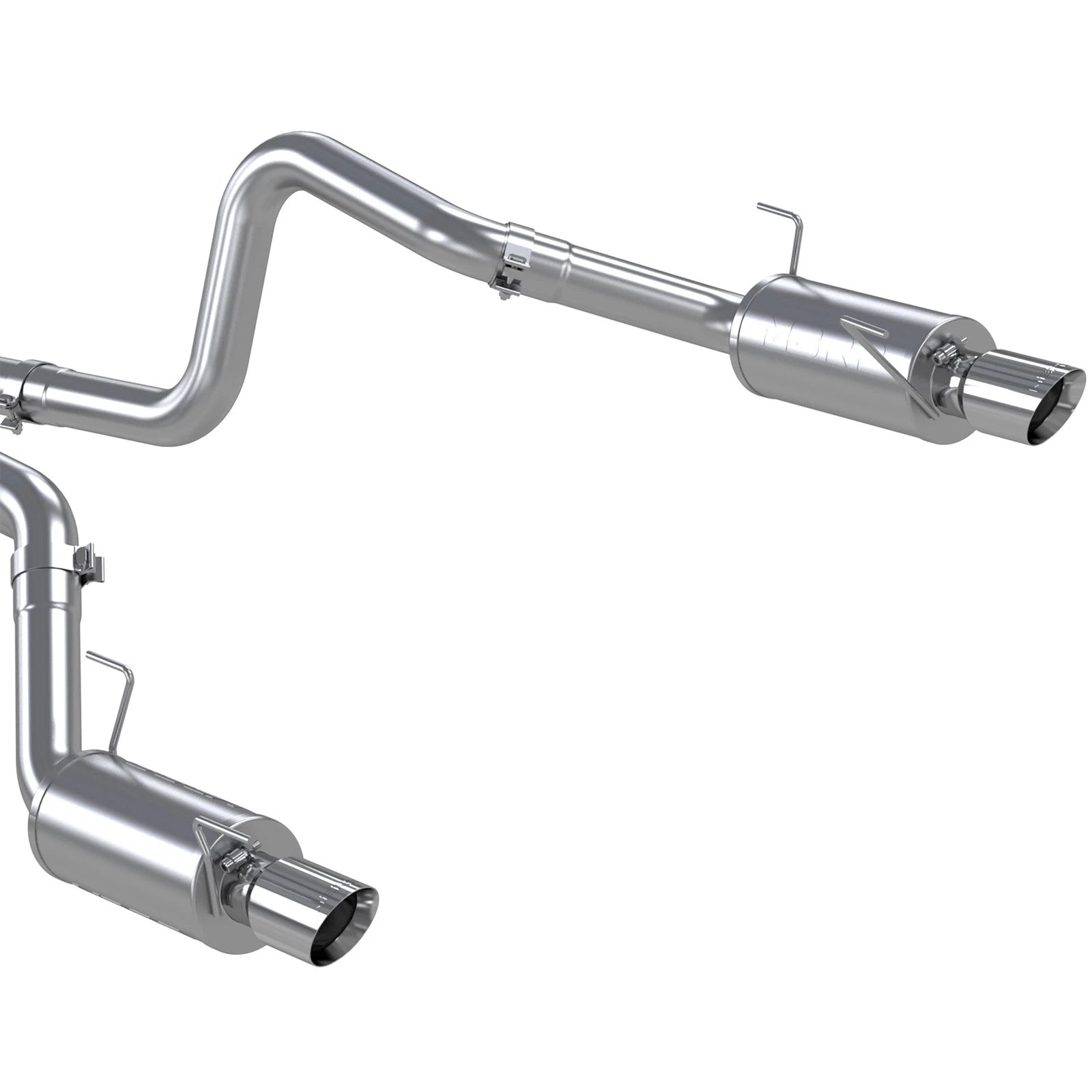 MBRP 05-09 Ford Shelby GT500 / GT Dual Split Rear Street Version 4in Tips T409 Exhaust System
