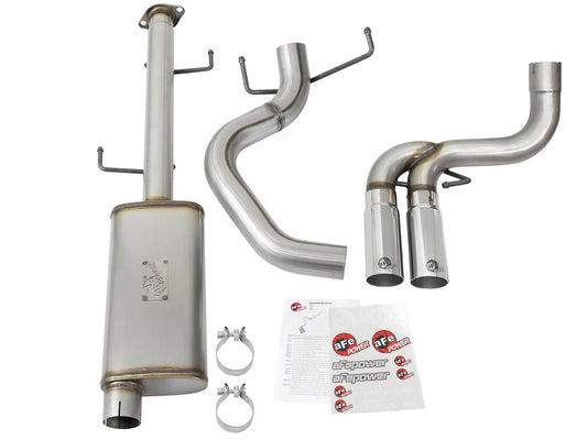 aFe Rebel Series 3in Stainless Steel Cat-Back Exhaust System w/Polished Tips 07-14 Toyota FJ Cruiser