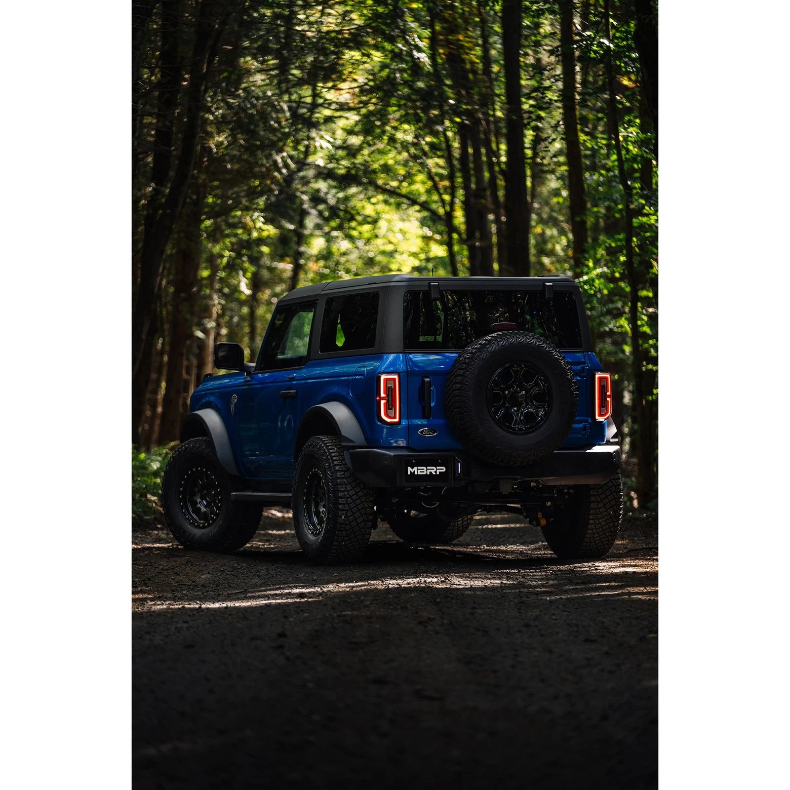 MBRP 2021-2023 Ford Bronco 2.3L/2.7L Aluminized Steel 3in Cat-Back, Single High Clearance Rear Exit