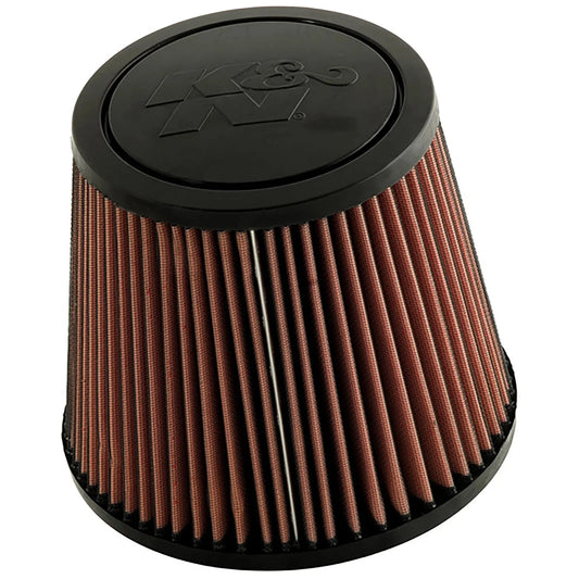 K&N Universal Rubber Filter-Round Tprd 4.875in Flange ID x 9in Base OD x 6.625in Top OD x 7.938in H