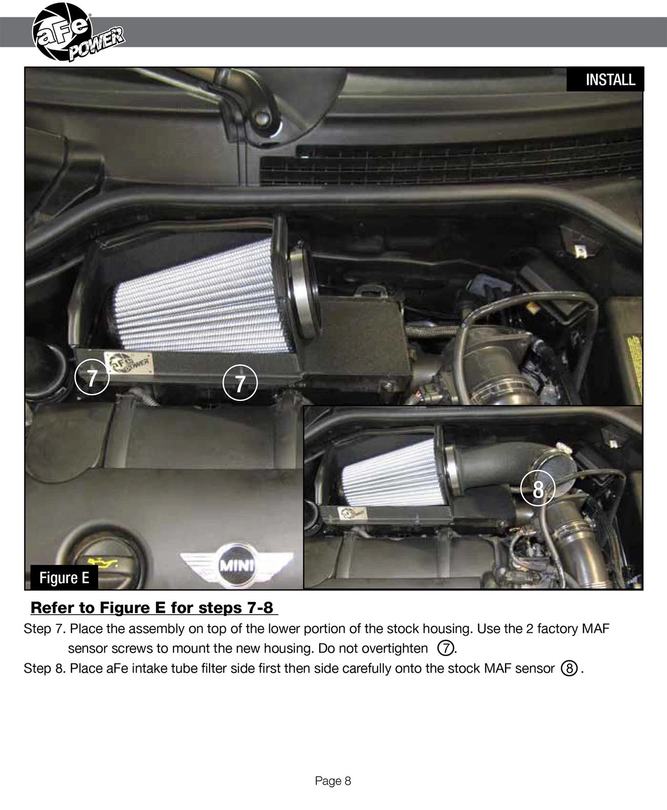 aFe MagnumFORCE Intake Stage-2 Pro DRY S 11-13 Mini Cooper S L4-1.6L (Turbo)