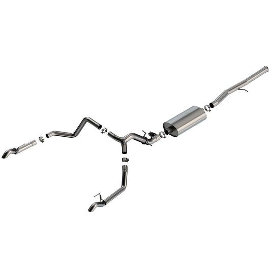 Borla 2024 Chevrolet/GMC 1500 ZR2 & AT4X 6.2L V8 4WD 4DR Touring Catback Exhaust w/ Turndown Tips
