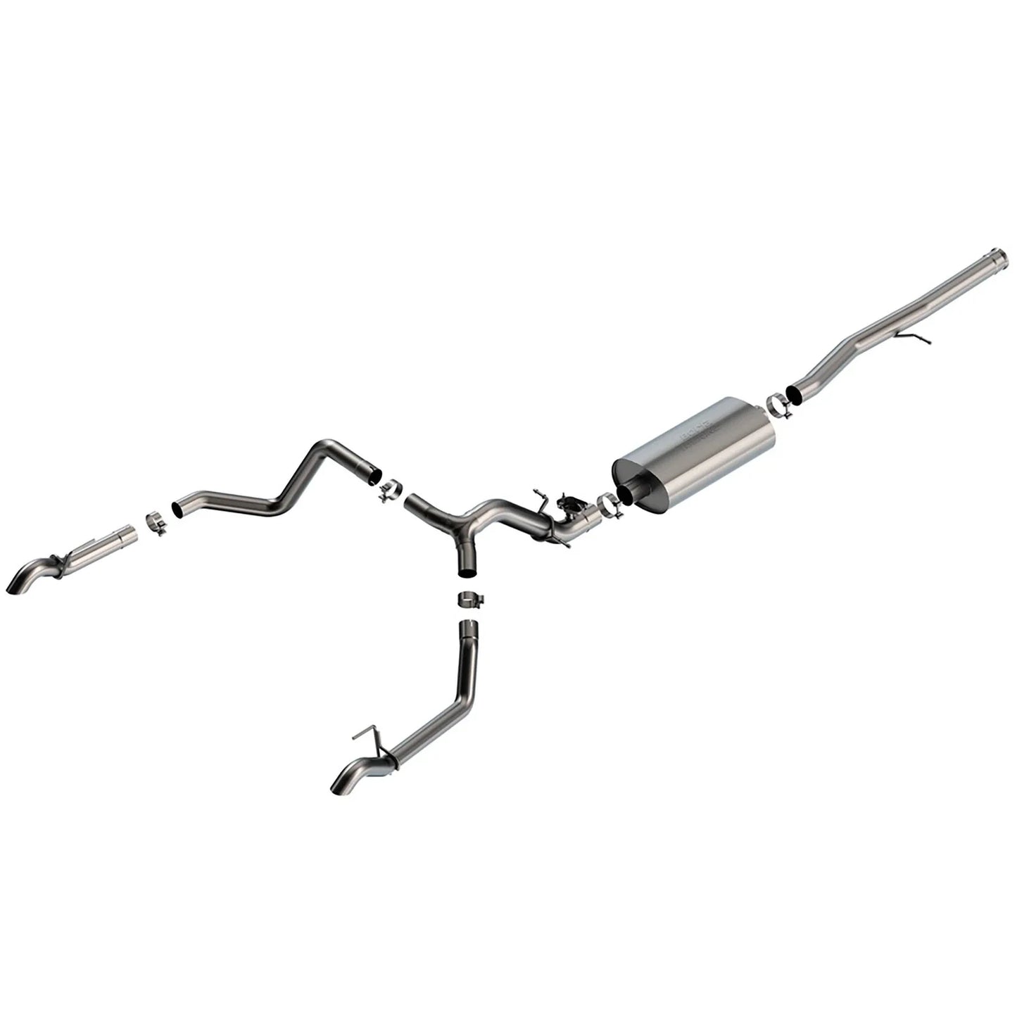 Borla 2024 Chevrolet/GMC 1500 ZR2 & AT4X 6.2L V8 4WD 4DR Touring Catback Exhaust w/ Turndown Tips