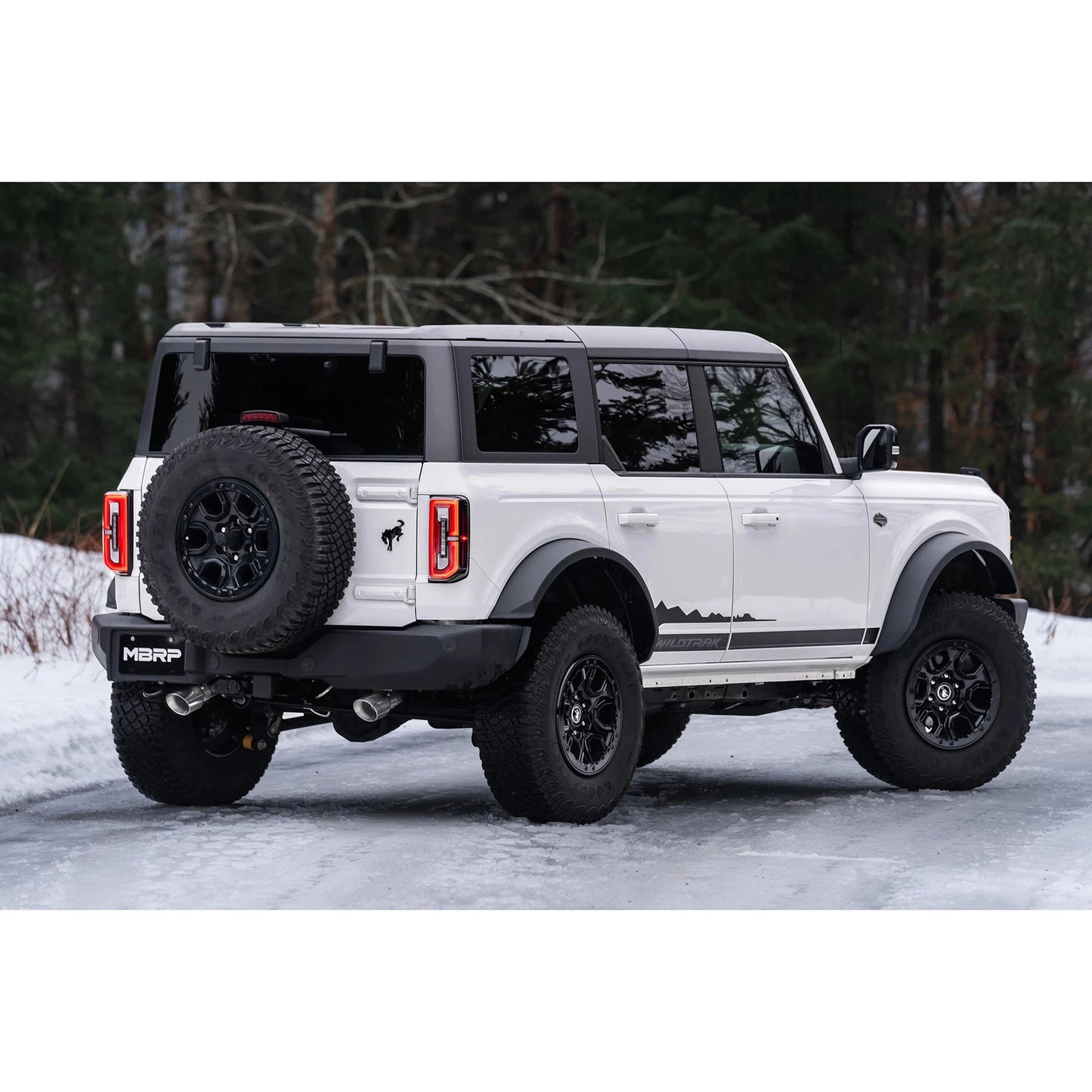 MBRP 21-22 Ford Bronco 2.3/2.7L EcoBoost 2/4-Dr 3in Catback Dual Split Rear Exit Aluminized Steel