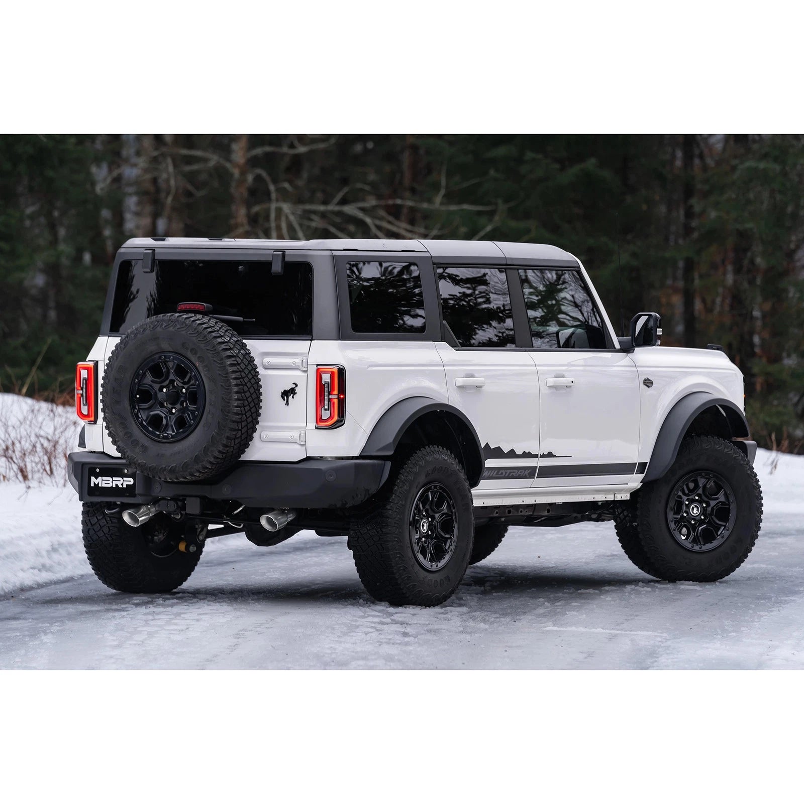 MBRP 21-22 Ford Bronco 2.3/2.7L EcoBoost 2/4-Dr 3in Catback Dual Split Rear Exit Aluminized Steel