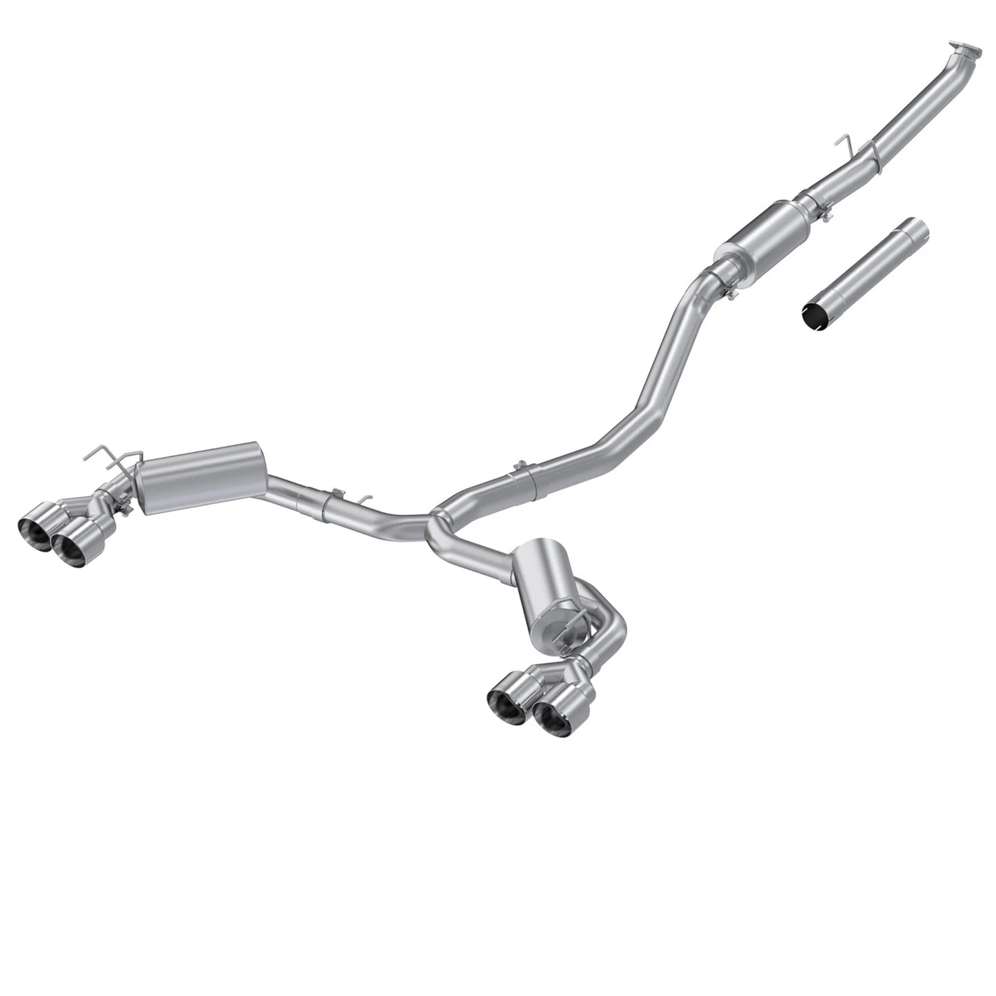 MBRP 22-24 Honda Civic/Sport Touring 1.5L 3in Cat-Back 2.5in Dual Split Rear w/ Quad Tips - AL