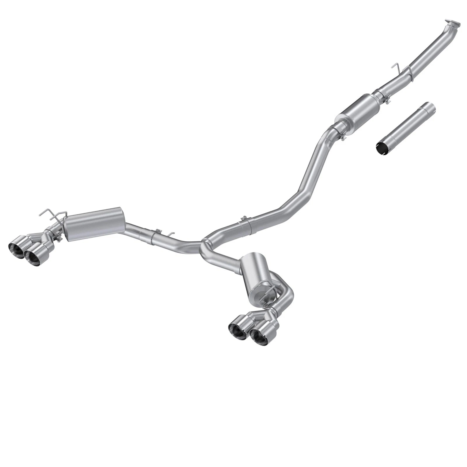 MBRP 22-24 Honda Civic/Sport Touring 1.5L 3in Cat-Back 2.5in Dual Split Rear w/ Quad Tips - AL