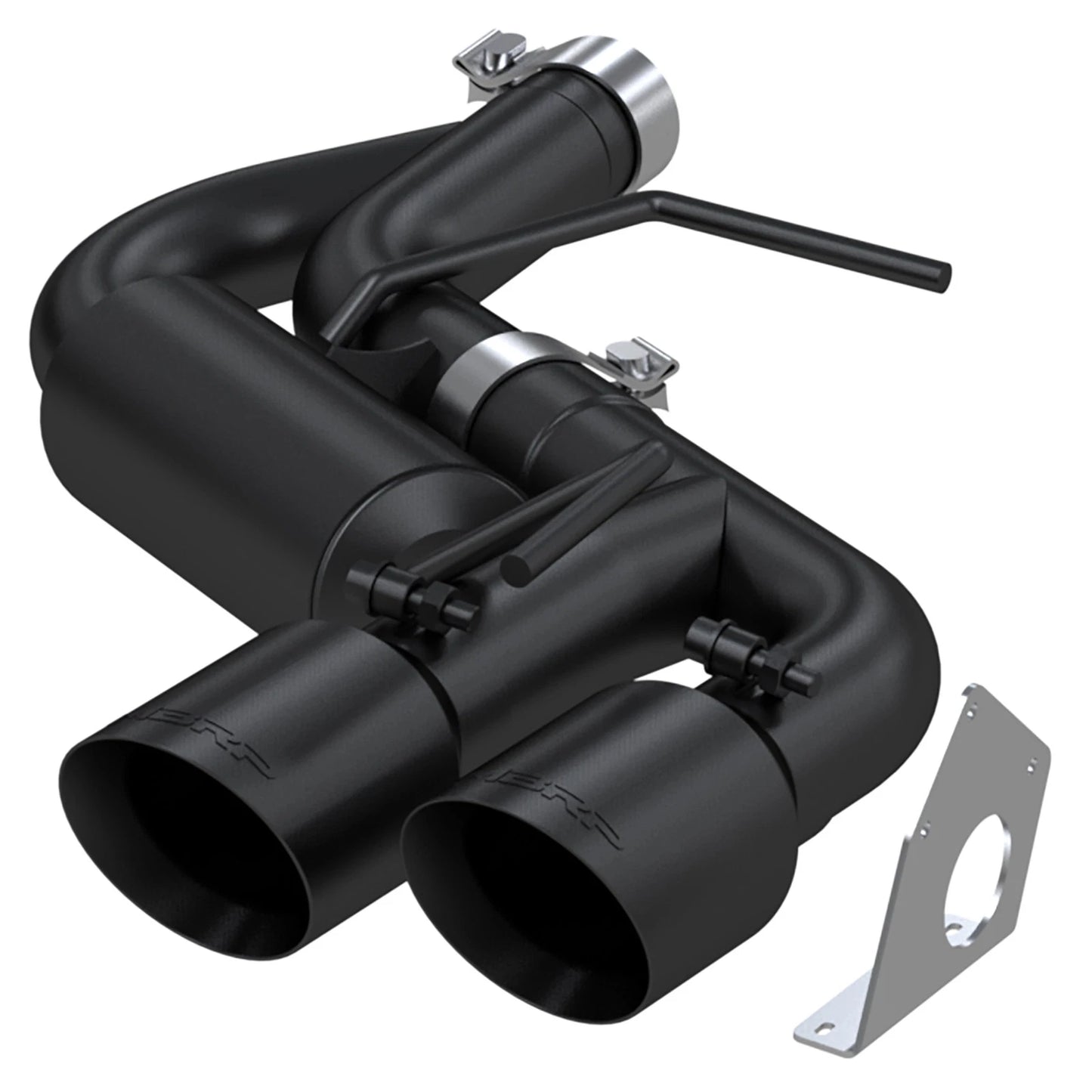 MBRP 16-19 Chevrolet Camaro V6 2.5in BLK NPP Dual Axle Back Exhaust w/ 4in Quad Dual Wall Tips