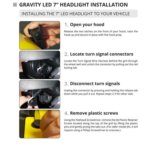 KC HiLiTES 07-18 Jeep JK 7in. Gravity LED Pro DOT Approved Replacement Headlight (Single)