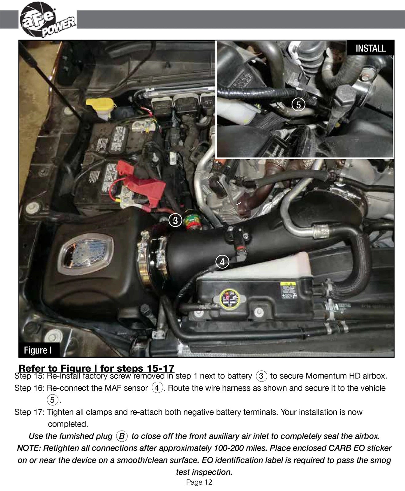aFe Momentum HD Pro DRY S Stage-2 Si Intake 11-15 Ford Diesel Trucks V8-6.7L (See afe51-73005-E)