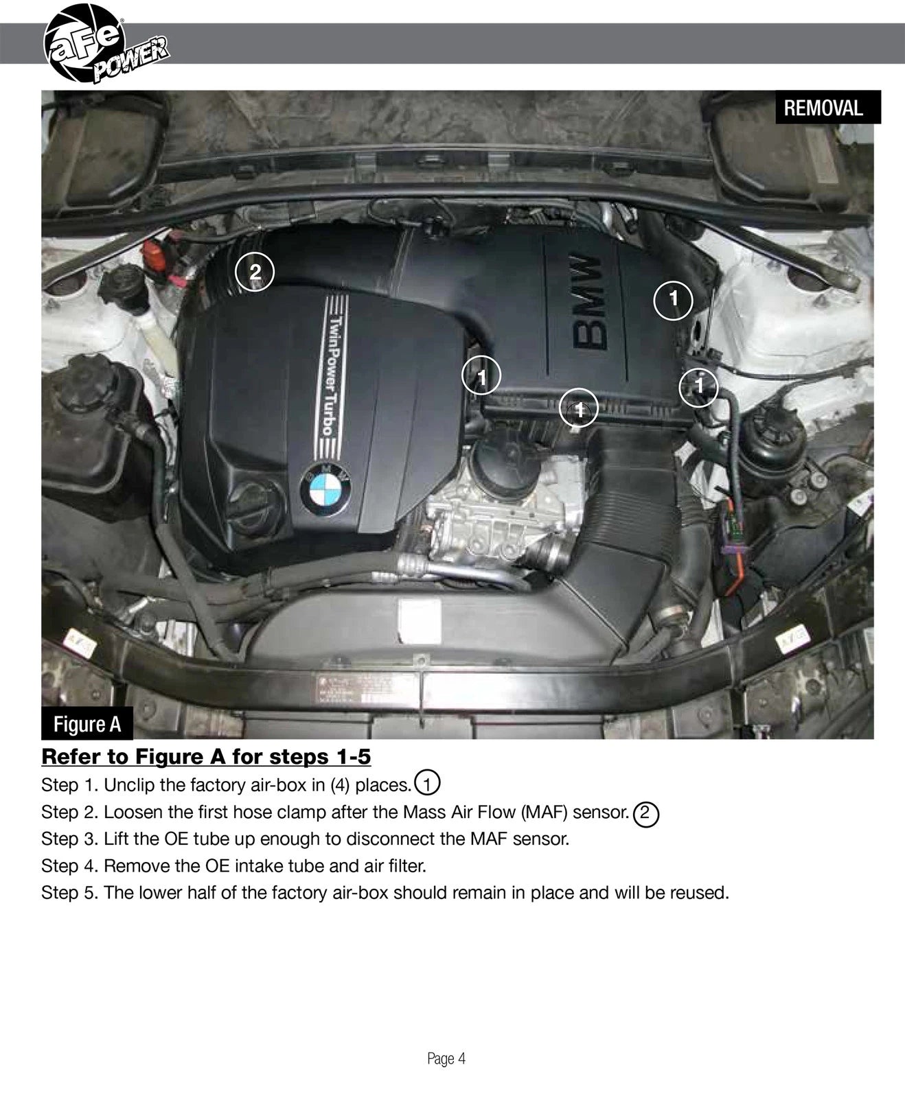 aFe Magnum FORCE Stage-2 Pro DRY S Cold Air Intake System 11-13 BMW 335i/xi (E9x) L6 3.0L (t) N55