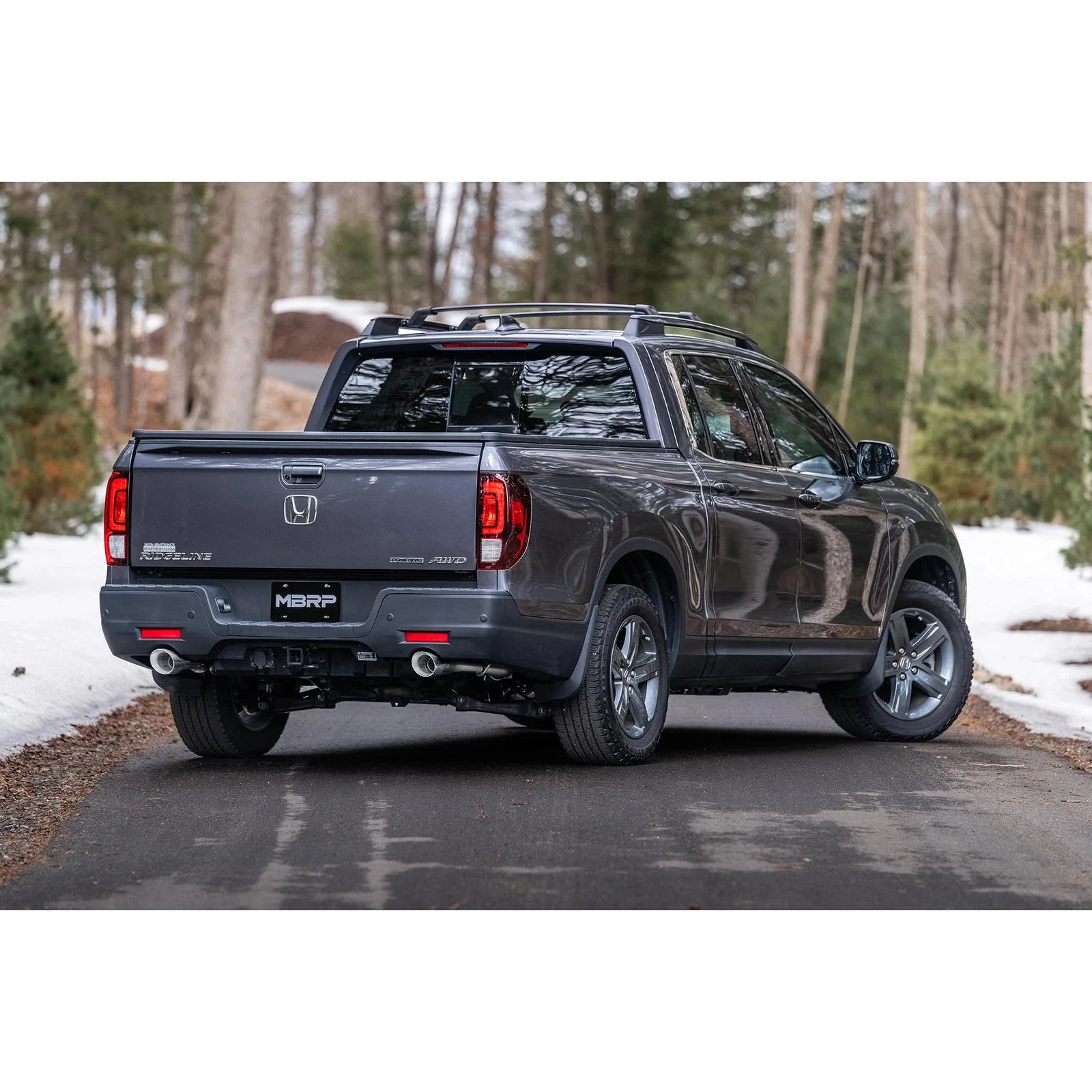 MBRP 21-22 Honda Ridgeline Aluminized Steel 2.5in Cat-Back - Dual Split Rear Exit