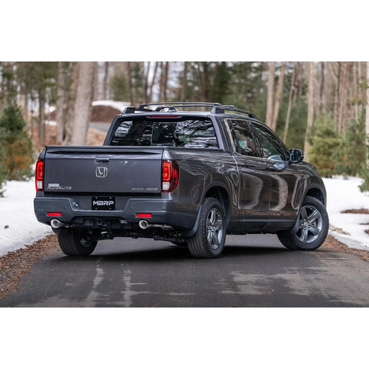 MBRP 21-22 Honda Ridgeline Aluminized Steel 2.5in Cat-Back - Dual Split Rear Exit