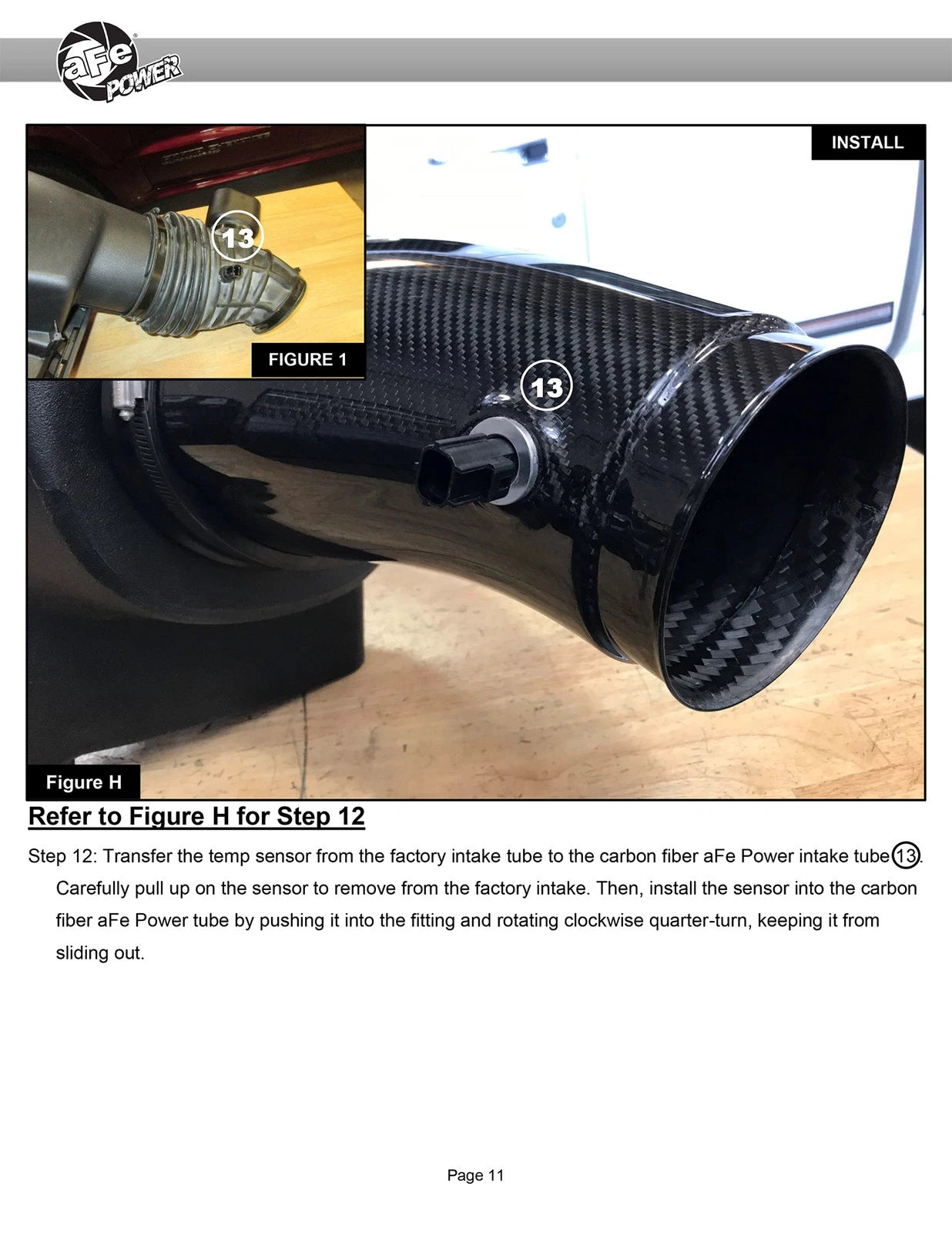 aFe Track Series Carbon Fiber Pro Dry S AIS - 19-20 Jeep Grand Cherokee Trackhawk 6.2L