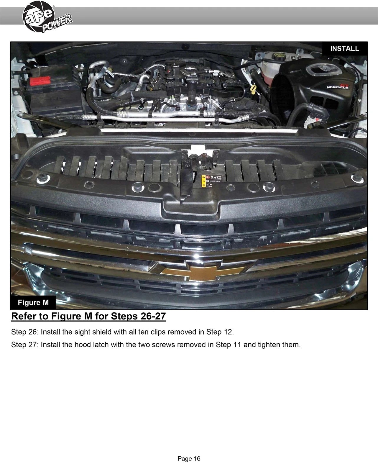 aFe Momentum GT Pro DRY S Cold Air Intake System 19-20 GM Silverado/Sierra 1500 2.7L 4 CYL