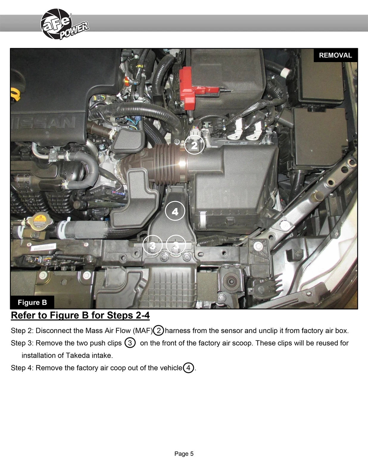 aFe Takeda Momentum Pro 5R Cold Air Intake System 19-20 Nissan Altima L4-2.5L