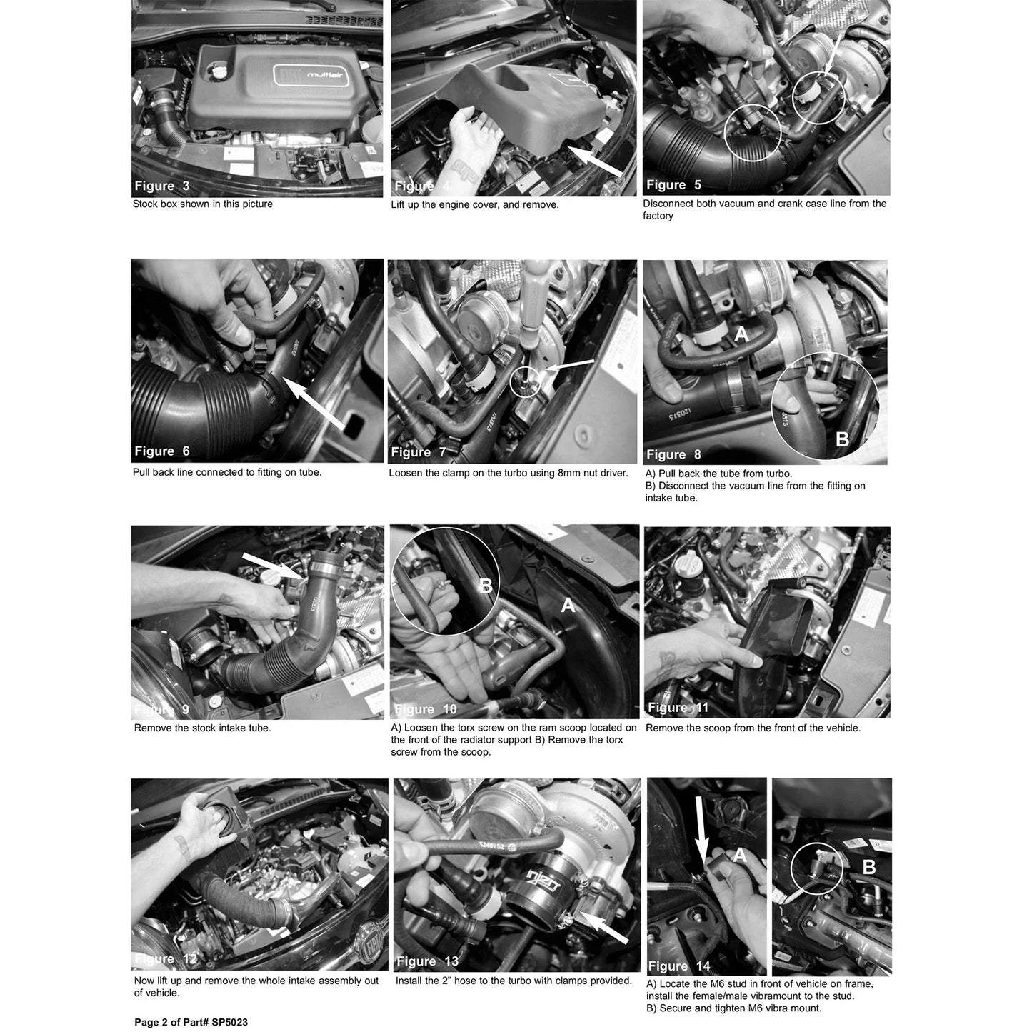 Injen 14 Fiat 500L 1.4L (T) 4Cyl. Black Cold Air Intake w/ MR Tech (Converts to Short Ram Intake)