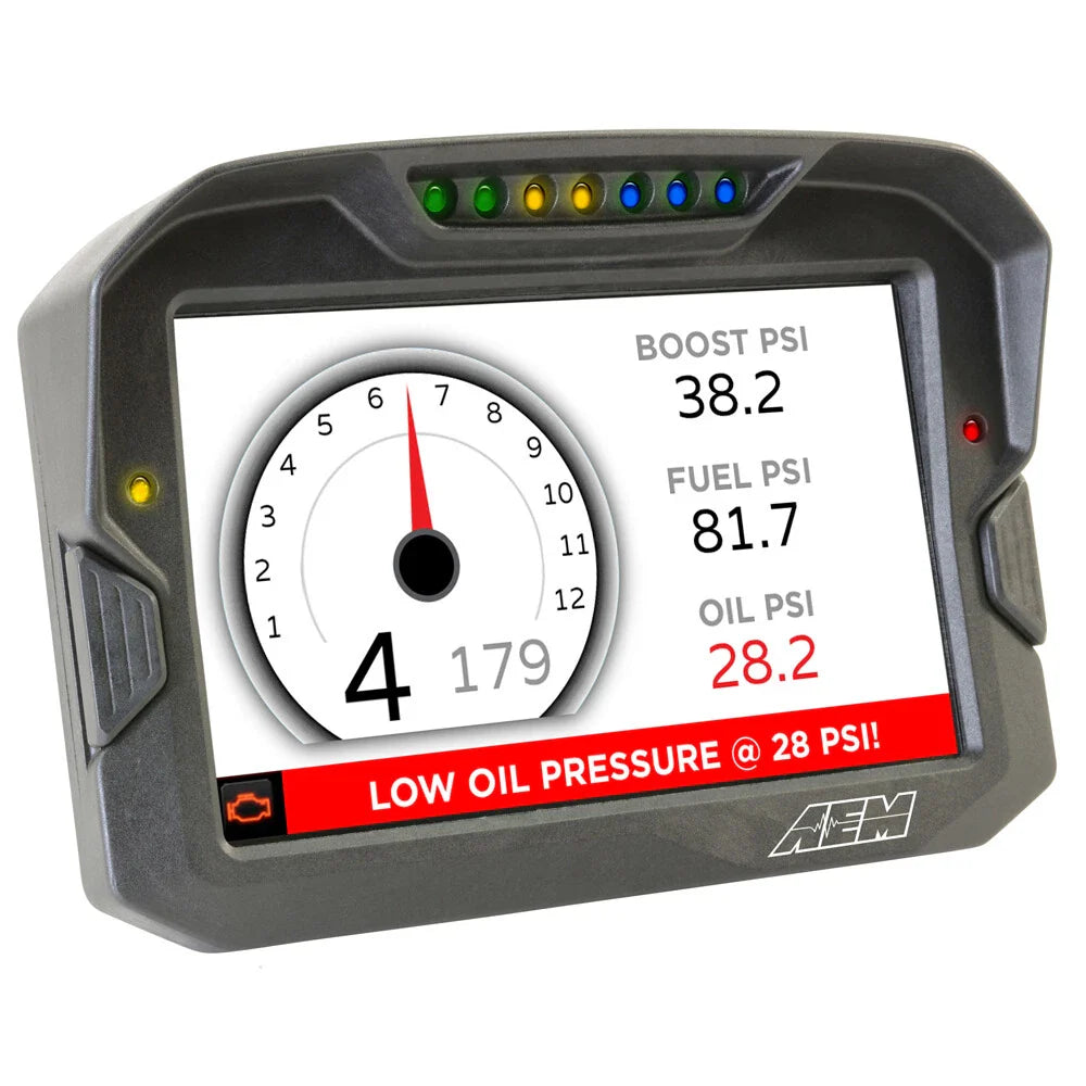 AEM CD-7 Logging GPS Enabled Race Dash Carbon Fiber Digital Display w/o VDM (CAN Input Only)