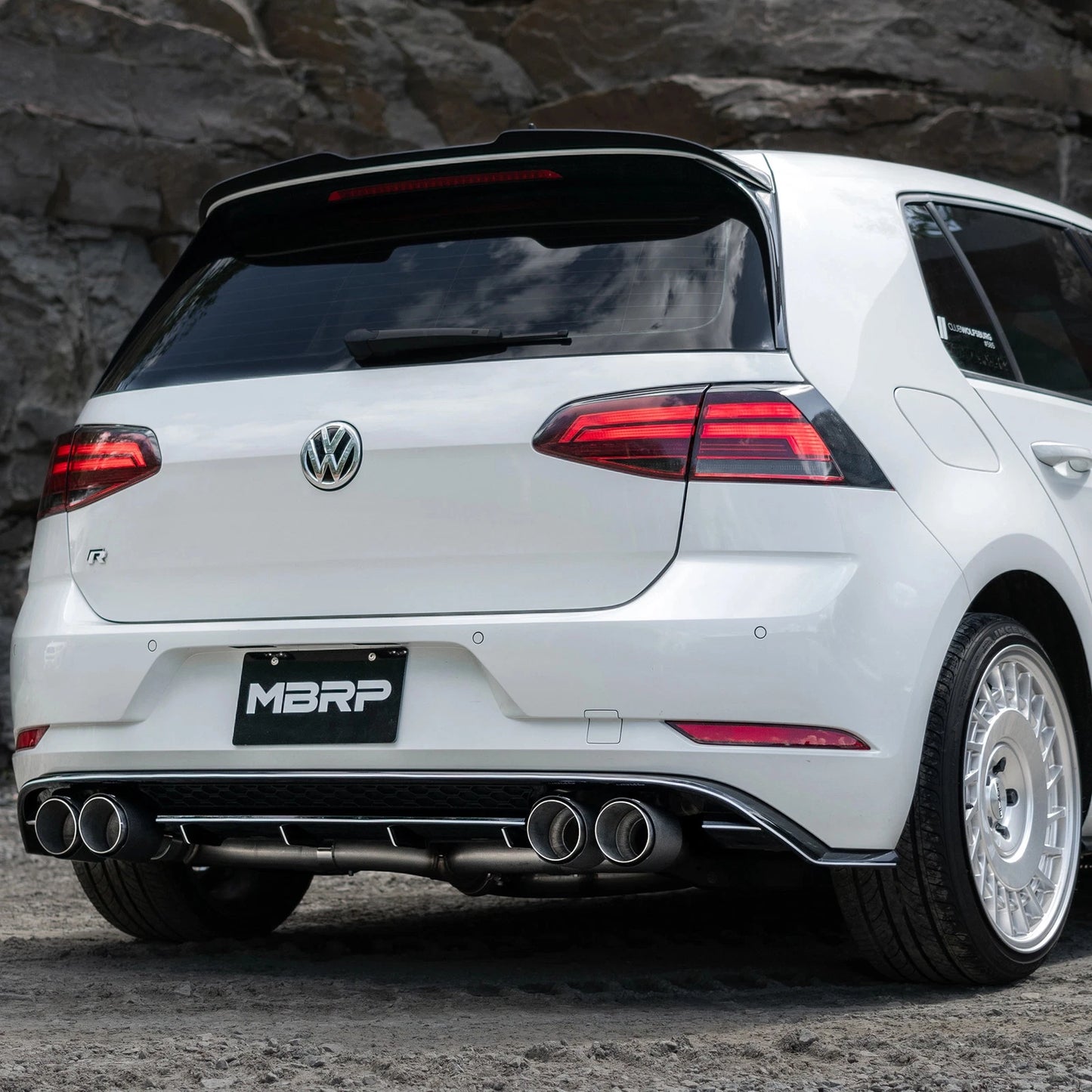 MBRP 15-19 VW Golf R MK7/MK7.5 3in T304 Cat Back Exhaust w/ Carbon Fiber Tips