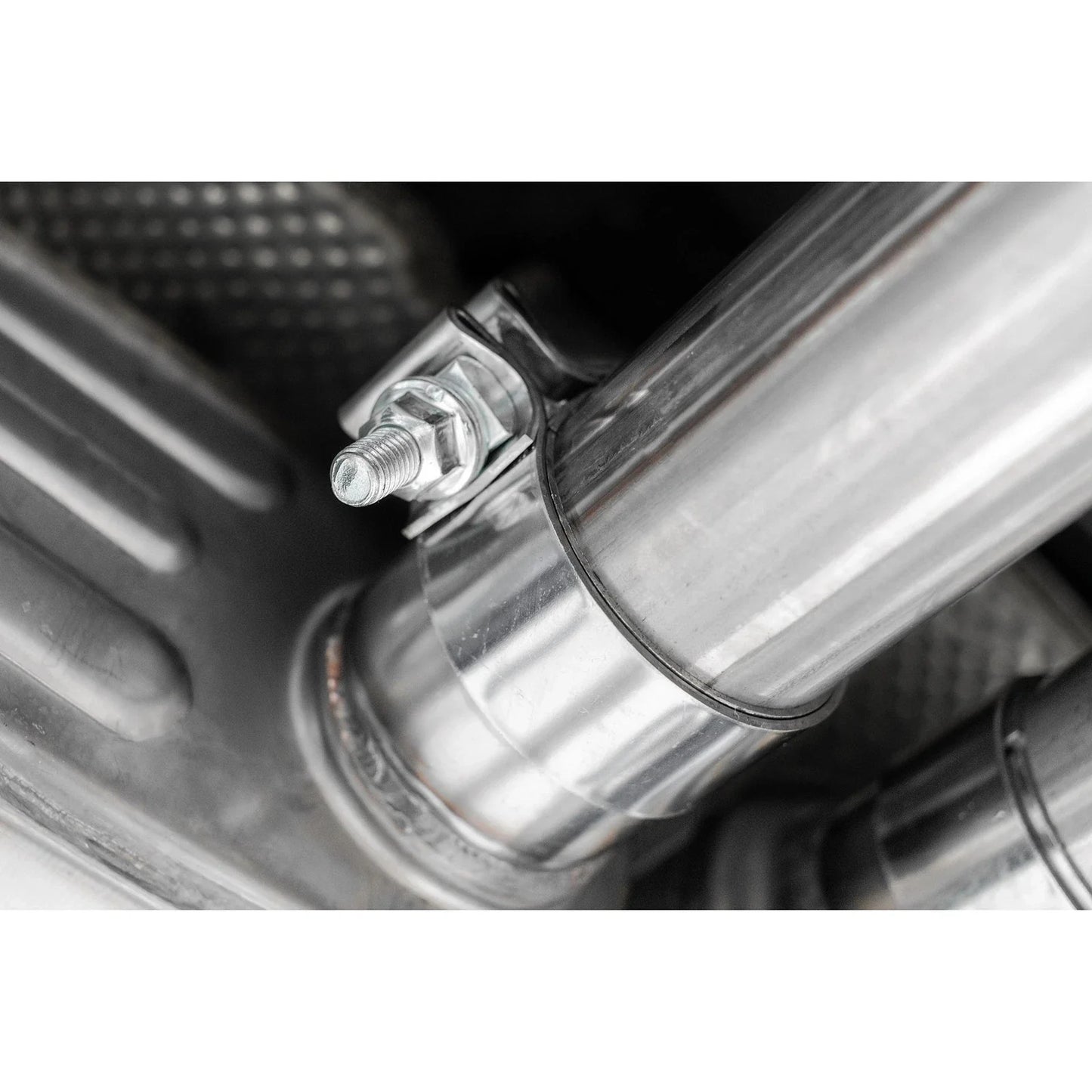 MBRP 2015+ Dodge Challenger 3.6L SS 2.5in Quad Tip Split Rear Exit w/ Carbon Fiber Tips - T304