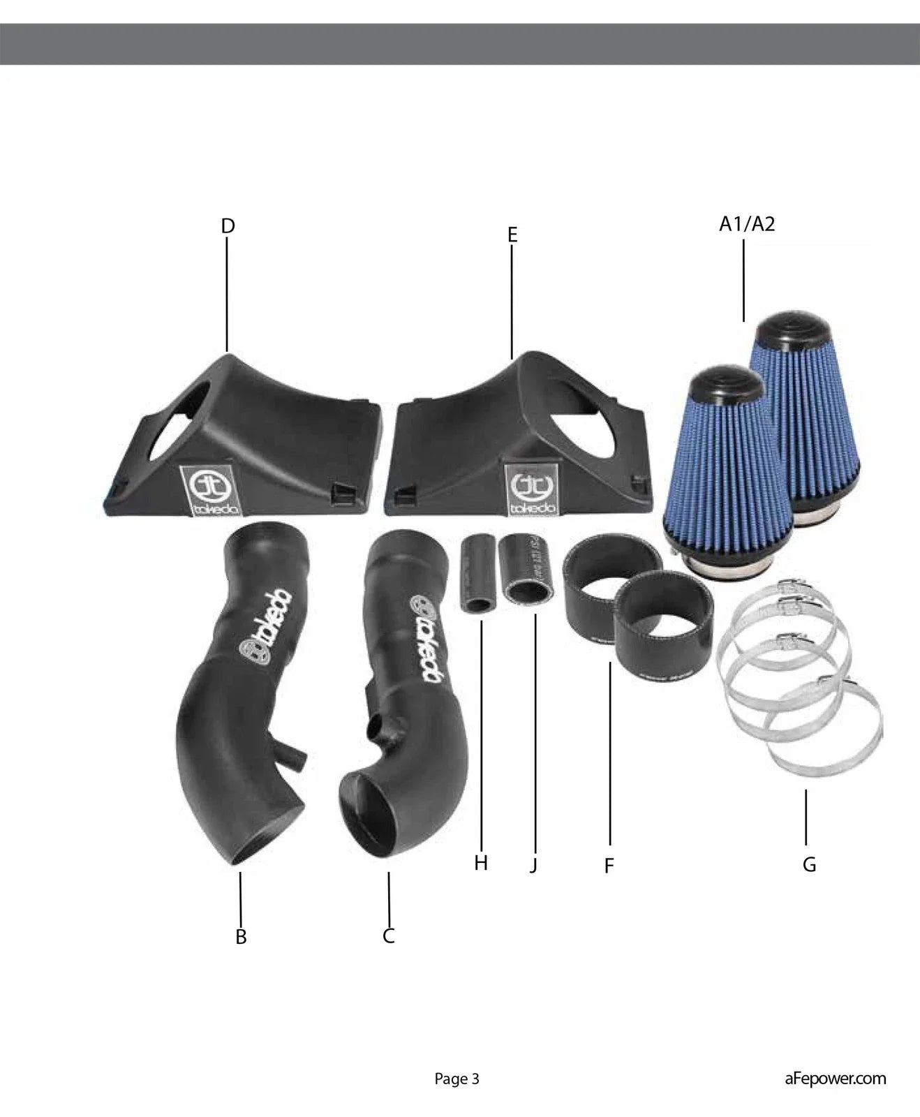 aFe Takeda Stage-2 Intake System Pro Dry S Infiniti Q50 14-15 V6-3.7L