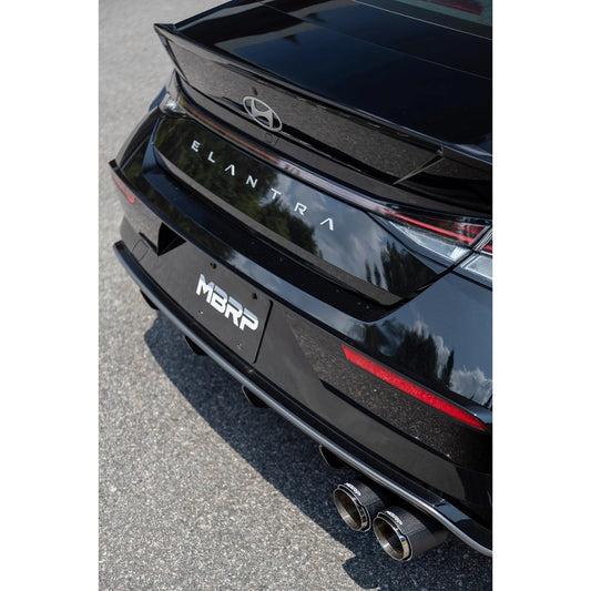 MBRP 21-24 Hyundai Hyundai T304 Stainless Steel 3in Axle-Back Rear Exit W/Dual Carbon Fiber Tip