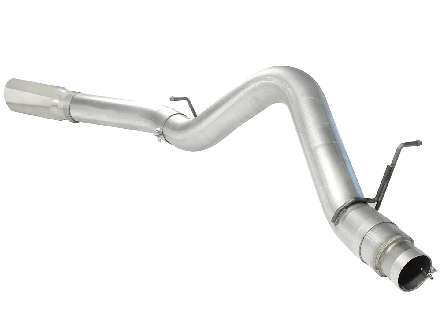 aFe Atlas Exhaust 5in DPF-Back Al Steel 11-13 GM Diesel Trucks V8-6.6L (td) LML (Pol Tip)