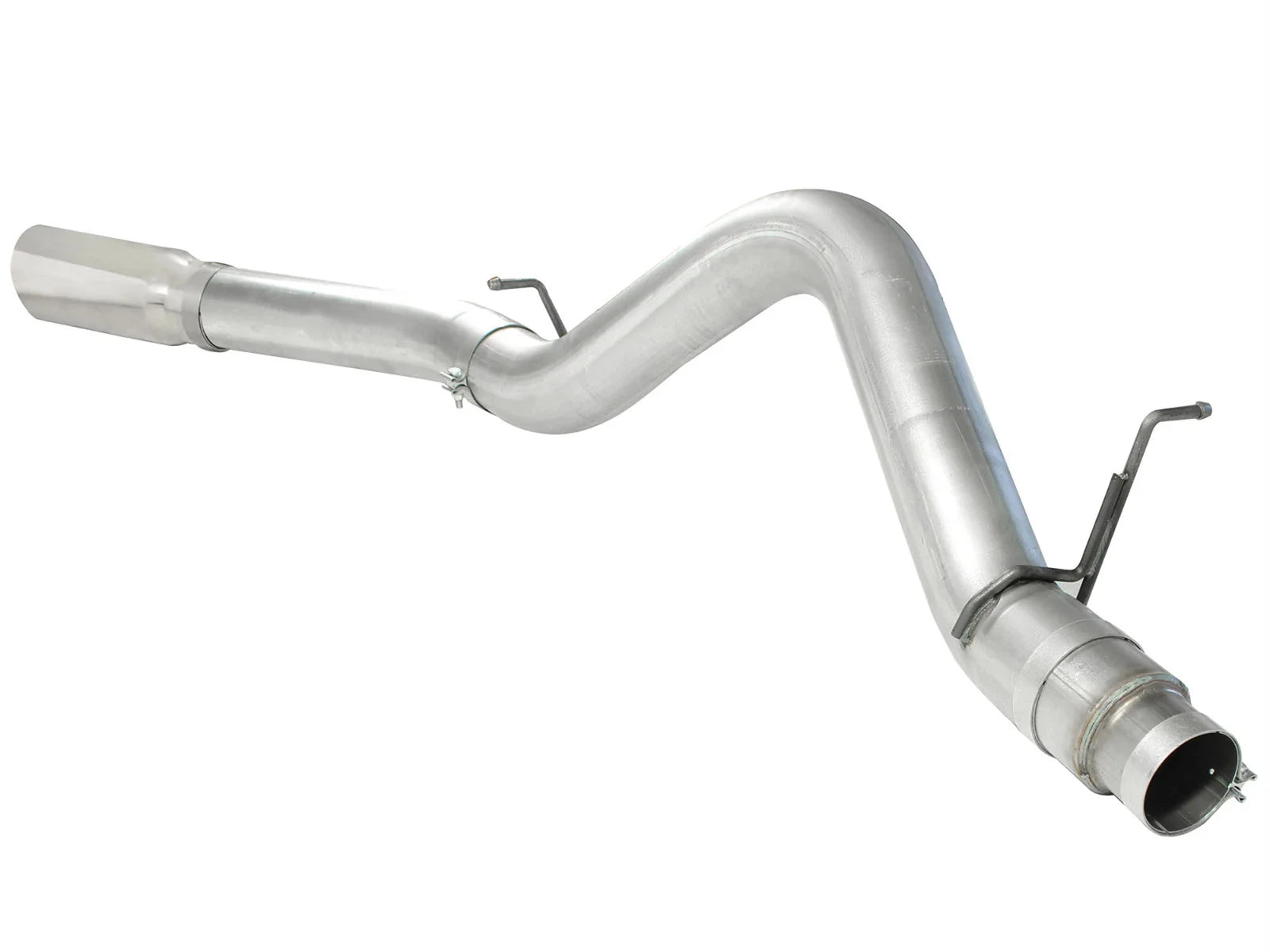 aFe Atlas Exhaust 5in DPF-Back Al Steel 11-13 GM Diesel Trucks V8-6.6L (td) LML (Pol Tip)