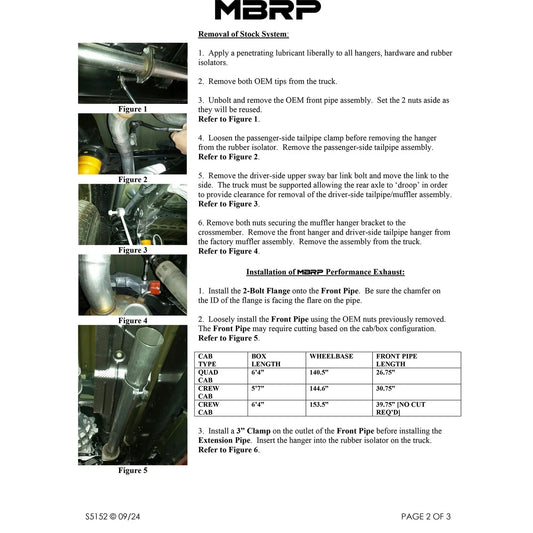 MBRP 2019 Ram 1500 5.7L (CrewCab/QuadCab ONLY) 2.5in Cat Back Dual Split Rear w/ 4.5in Tip - T409