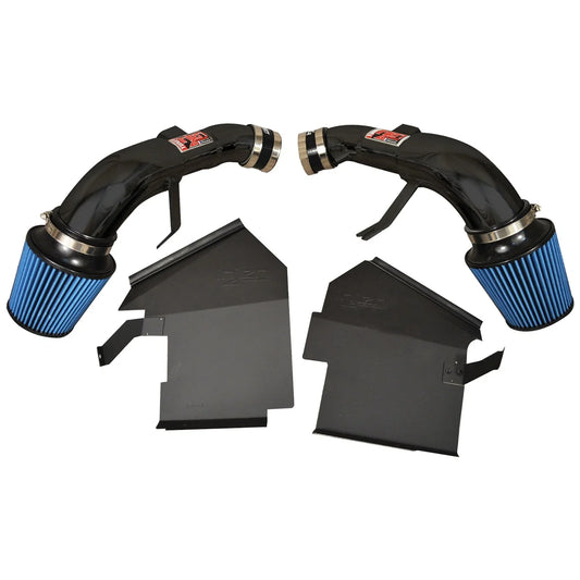 Injen 14 Infiniti Q50 3.7L V6 Black Dual Short Ram Intake w/ MR Techn and Heat Shields