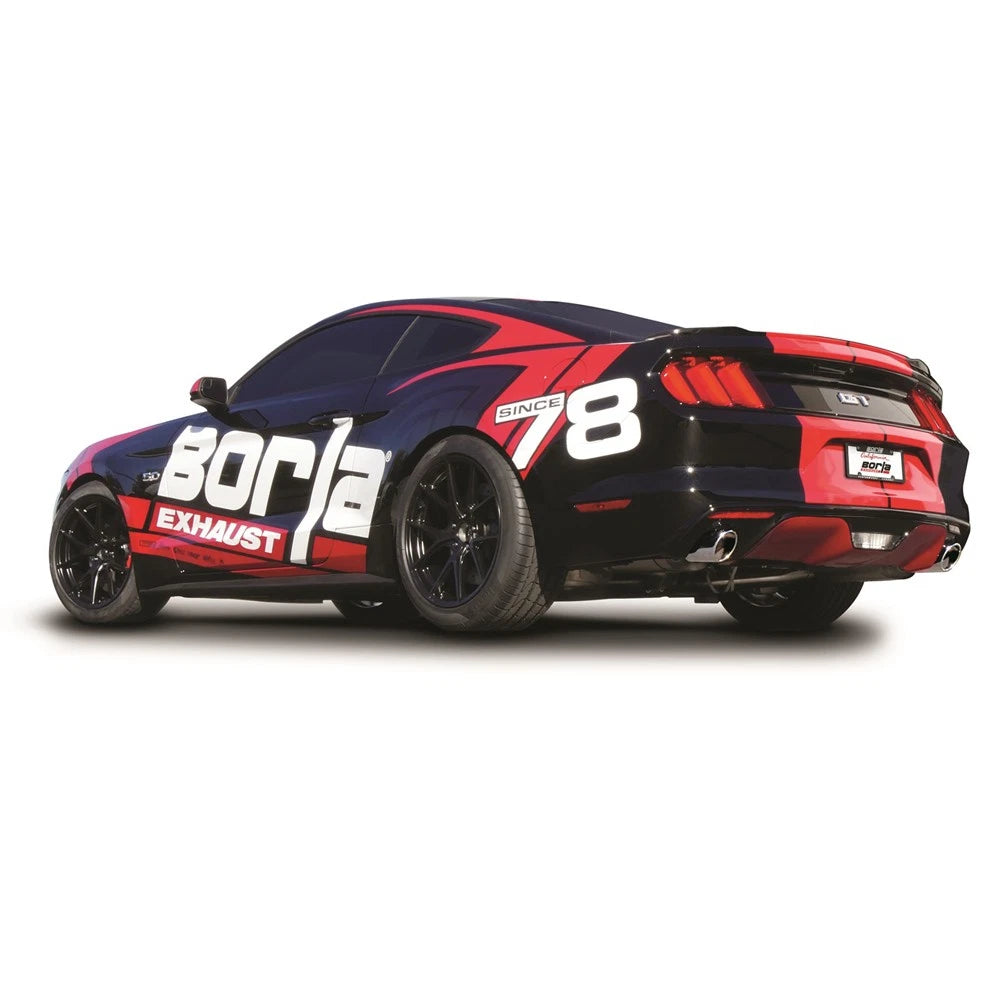 Borla Atak Cat-Back 15-17 Ford Mustang GT 5.0L V8 MT/AT 3in pipe 4in tip