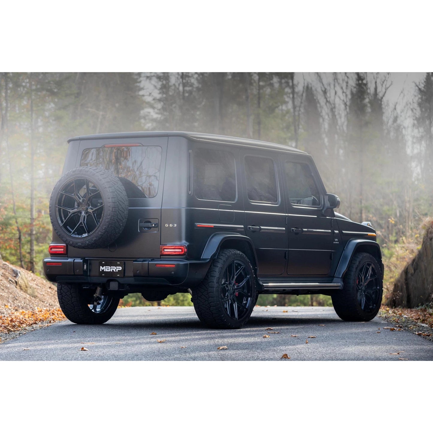 MBRP 19-23 Mercedes-Benz G63 4.0TT V8 T304 SS 2.5in Pre-Axle Cat-Back Exhaust Dual Split Quad Side
