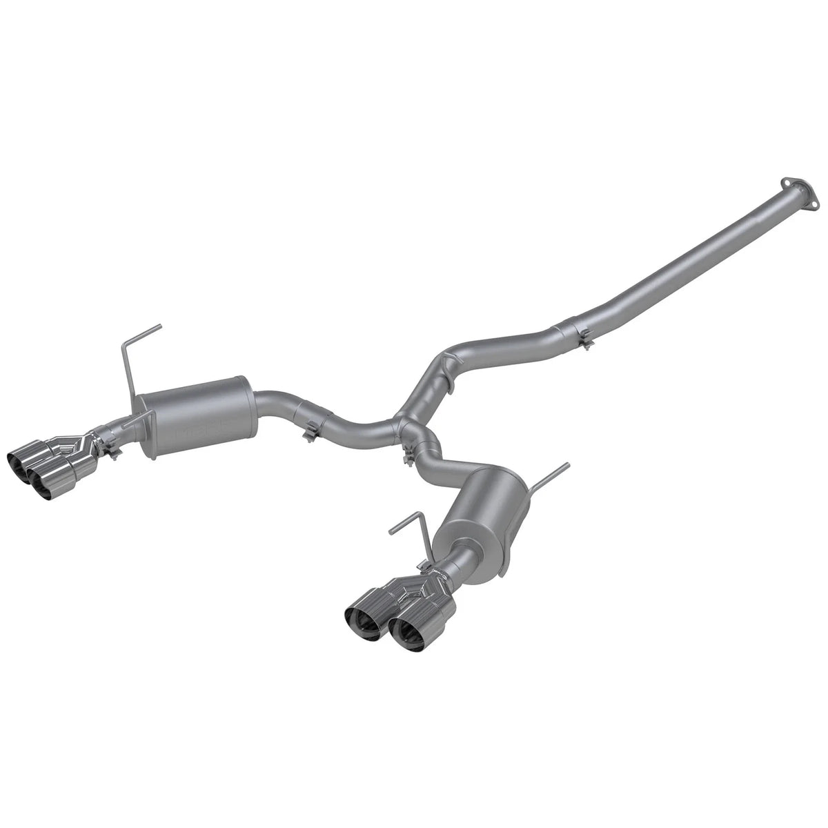 MBRP 15-19 Subaru WRX 2.0L/STI 2.5L 3in Dual Split Rear Exit w/ 3.5in Tips - T304 (Street Version)