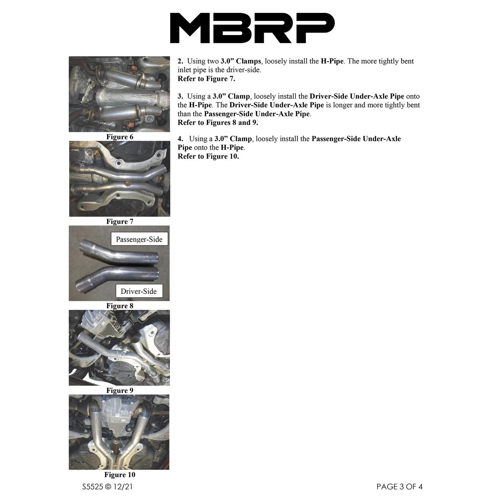 MBRP 2012+ Jeep Grand Cherokee SRT 6.4L 3in Dual Rear Exit T304SS Catback Exhaust - CF Tips