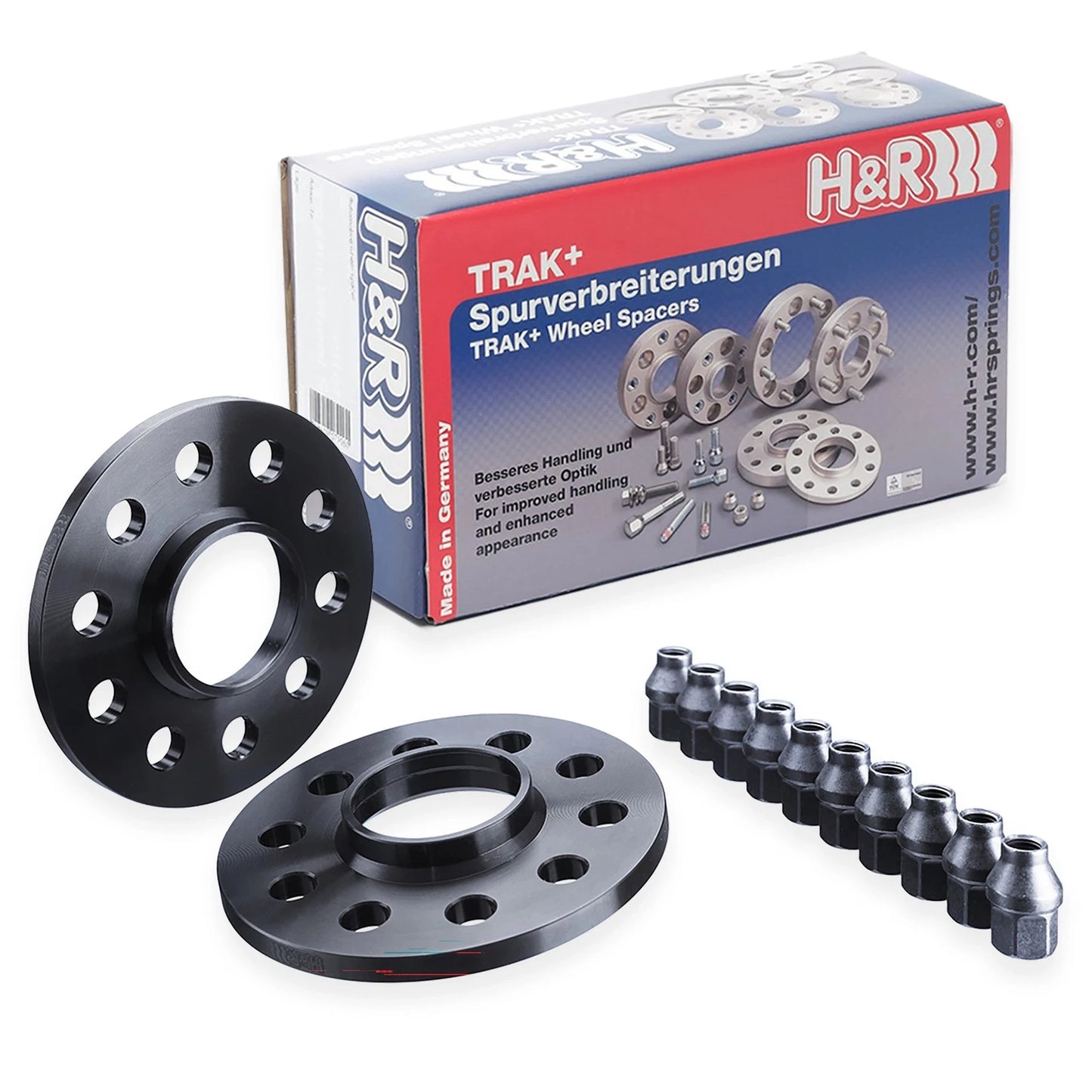 H&R Trak+ 17mm DRS-MZ Spacer Bolt Pattern 5/114.3 CB 70.5mm Stud Thread 14x1.5 - Black