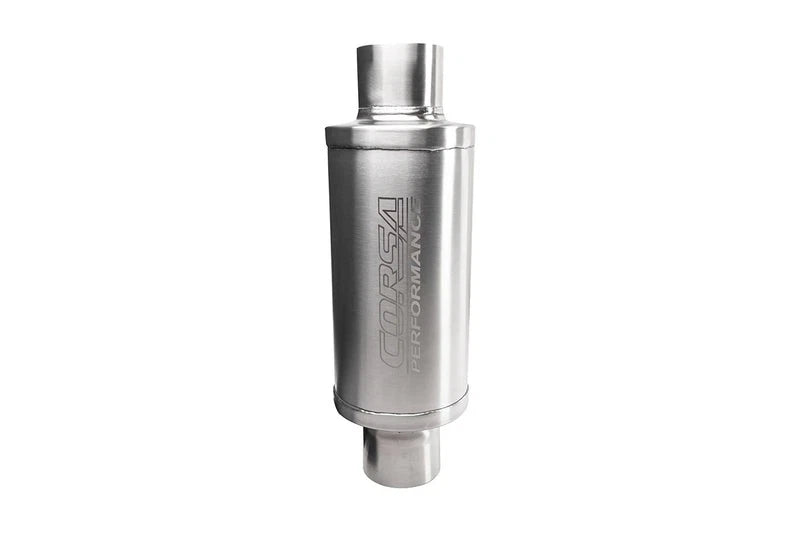 Corsa 304 Stainless Steel 3in I.D. Pro Series Packed Resonator (Weld In) (6-8DB) - Brushed