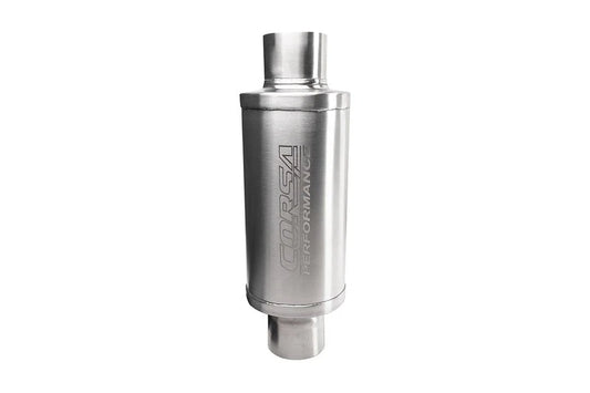 Corsa 304 Stainless Steel 3in I.D. Pro Series Packed Resonator (Weld In) (6-8DB) - Brushed