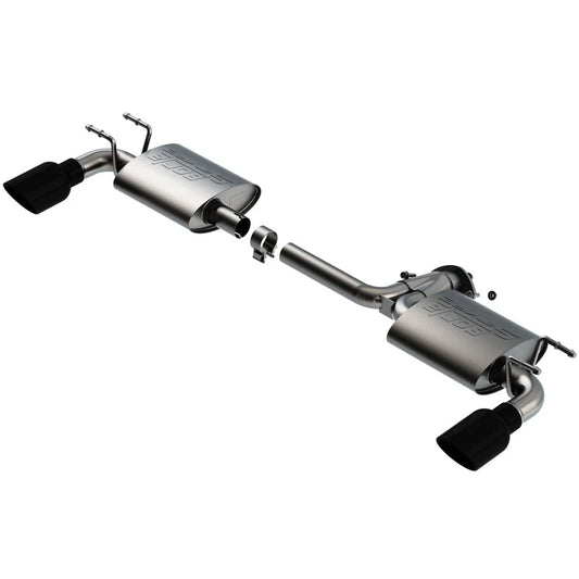 Borla 19-21 Mazda 3 Hatchback 2.0/2.5L NA S-Type Axle-back Black Chrome Tips