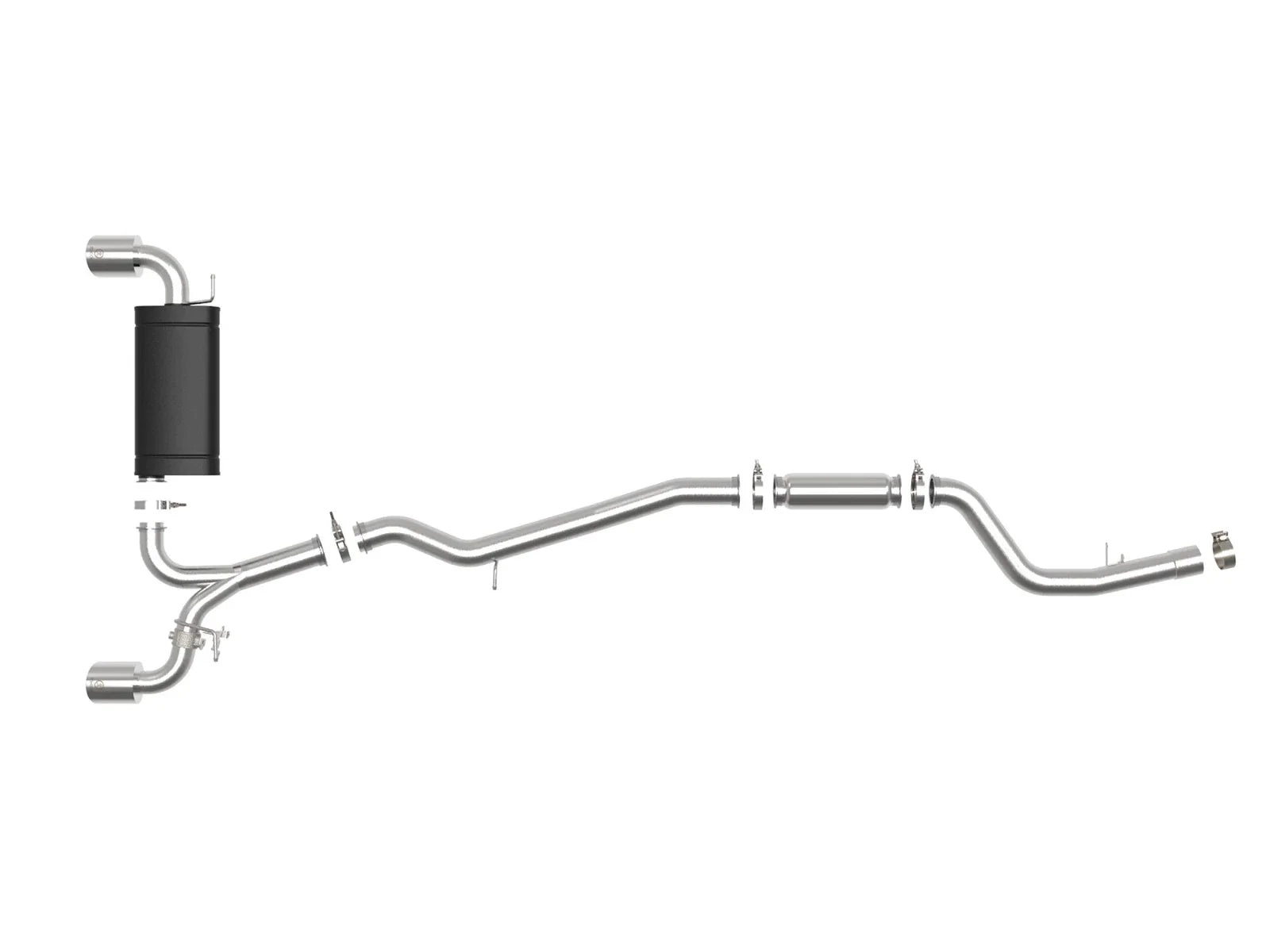 aFe POWER Takeda 2020 Toyota Supra L6-3.0L (t) 3in-2.5in 304 SS CB Exhaust Polished Tips