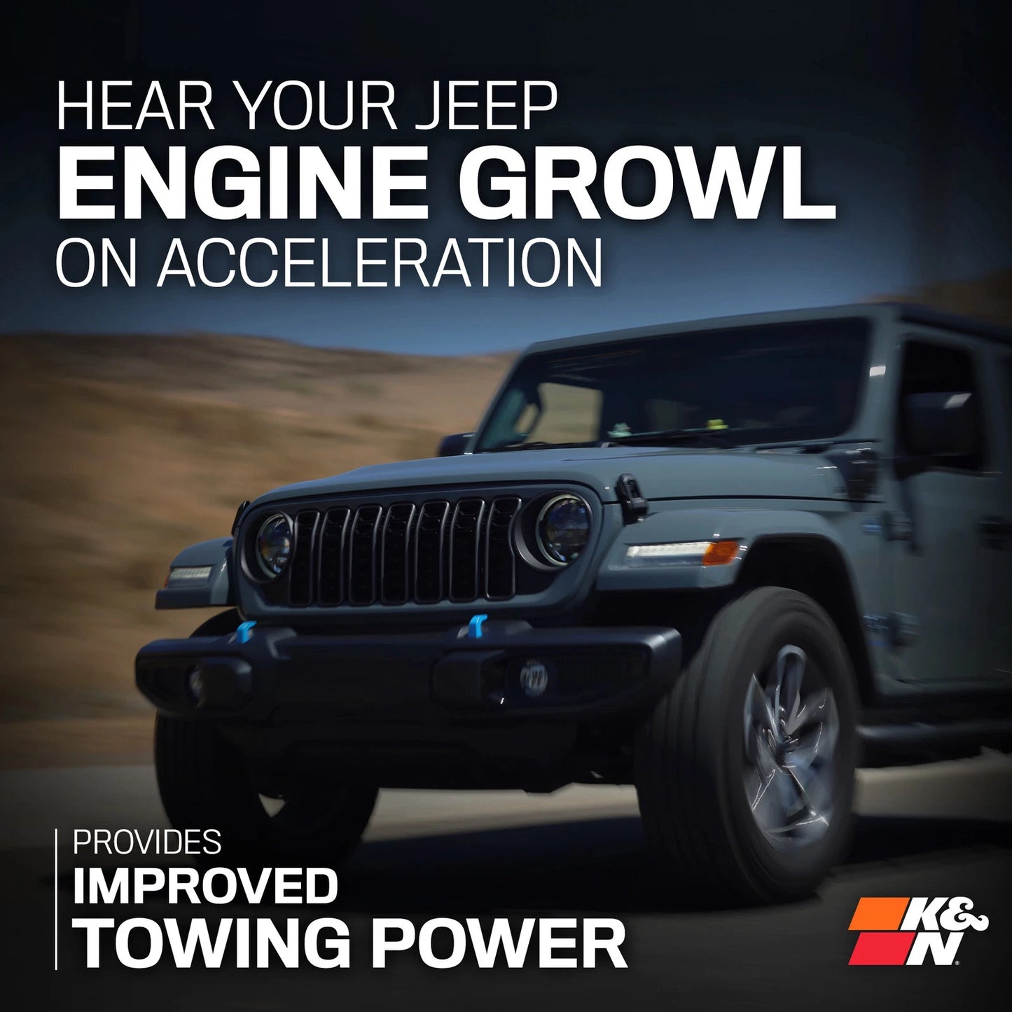 K&N 2024 Jeep Wrangler 4xE 63 Series Air Intake