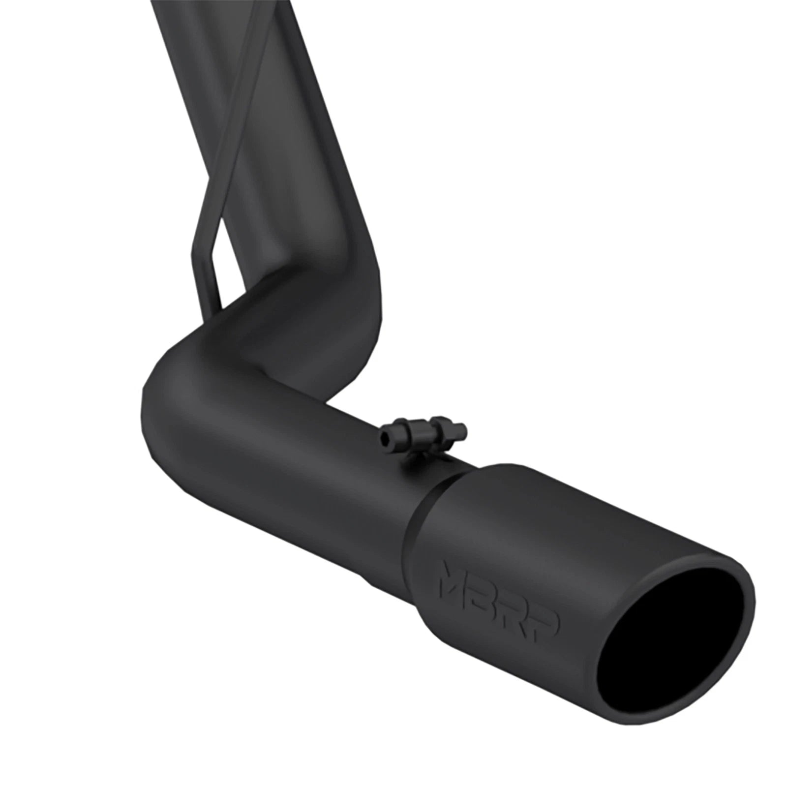MBRP 19-24 GM 1500 Silverado/Sierra 2.7L Blk-Coated Alum. Steel 3in Cat-Back Single Side 4in Blk Tip