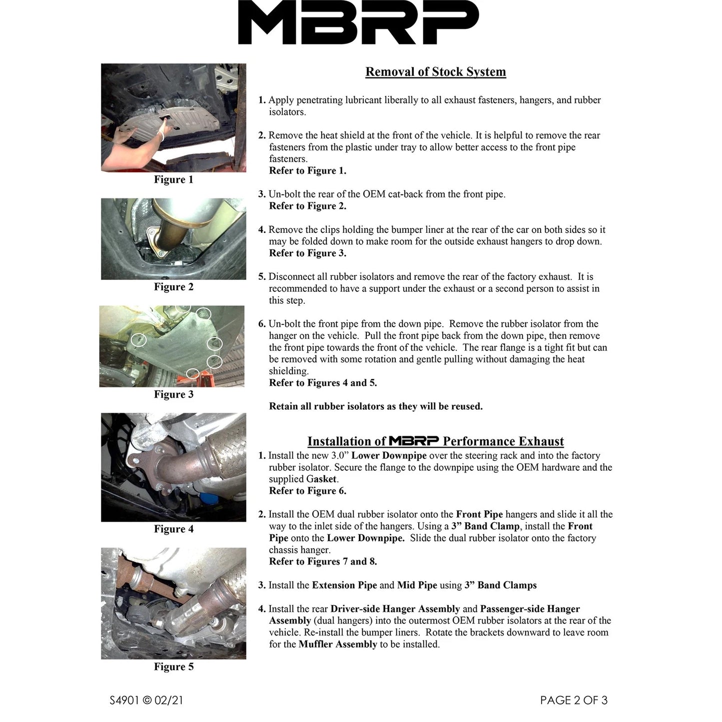 MBRP 17-22 Honda Civic Type R 2.0L T304 SS 3in Cat-Back w/Triple Center Outlet- Carbon Fiber Tips