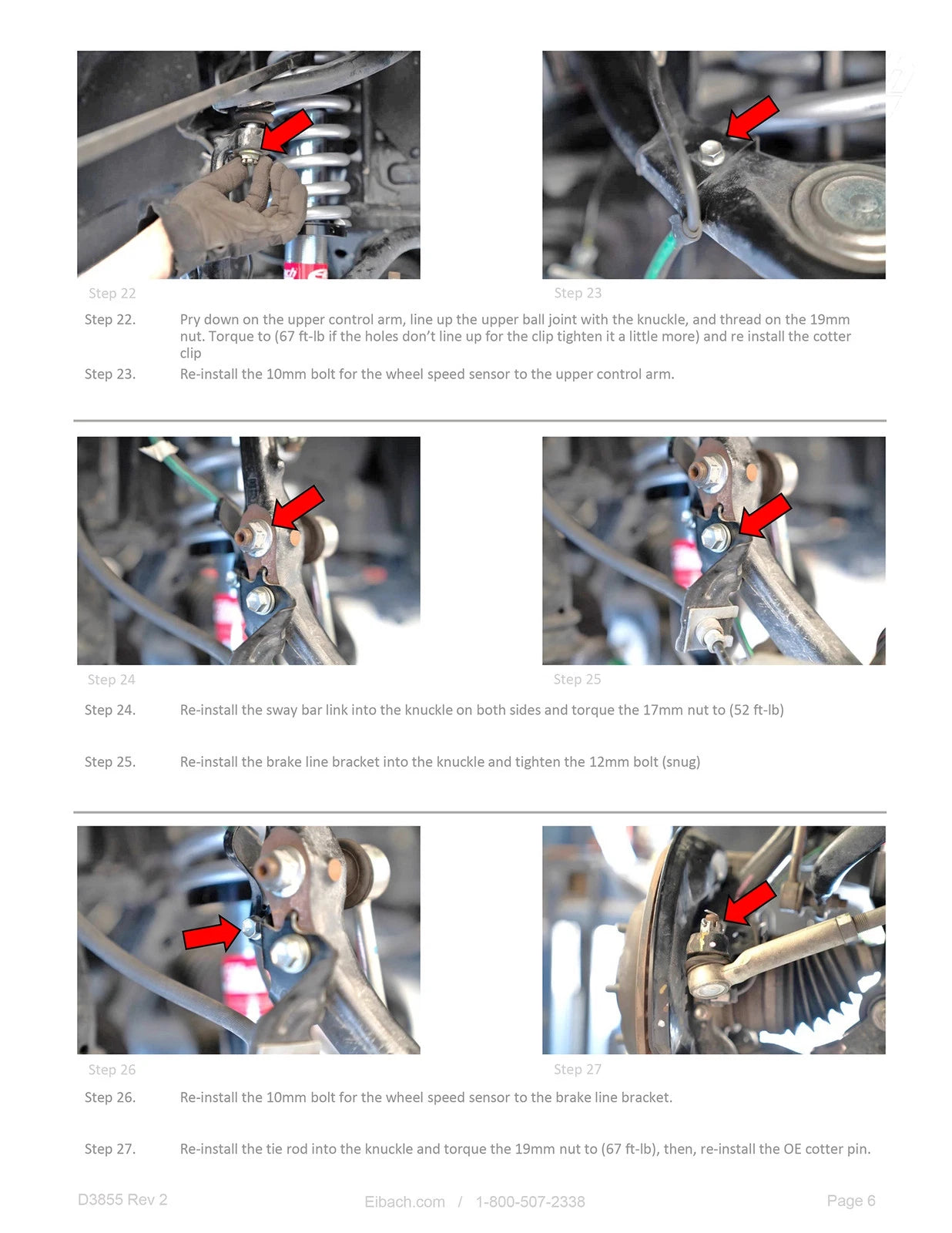 Eibach Pro-Truck Coilover 2.0 Front for 16-20 Toyota Tacoma 2WD/4WD