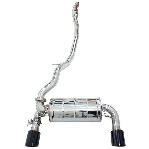 Invidia 15-18 Ford Focus RS Q300 w/Valve Single Wall Titanium Tip Cat-Back Exhaust